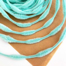 Petite 2-1/2" Bump Chenille for Beards and Arms in Aqua ~ 1 yd. (15 bumps)